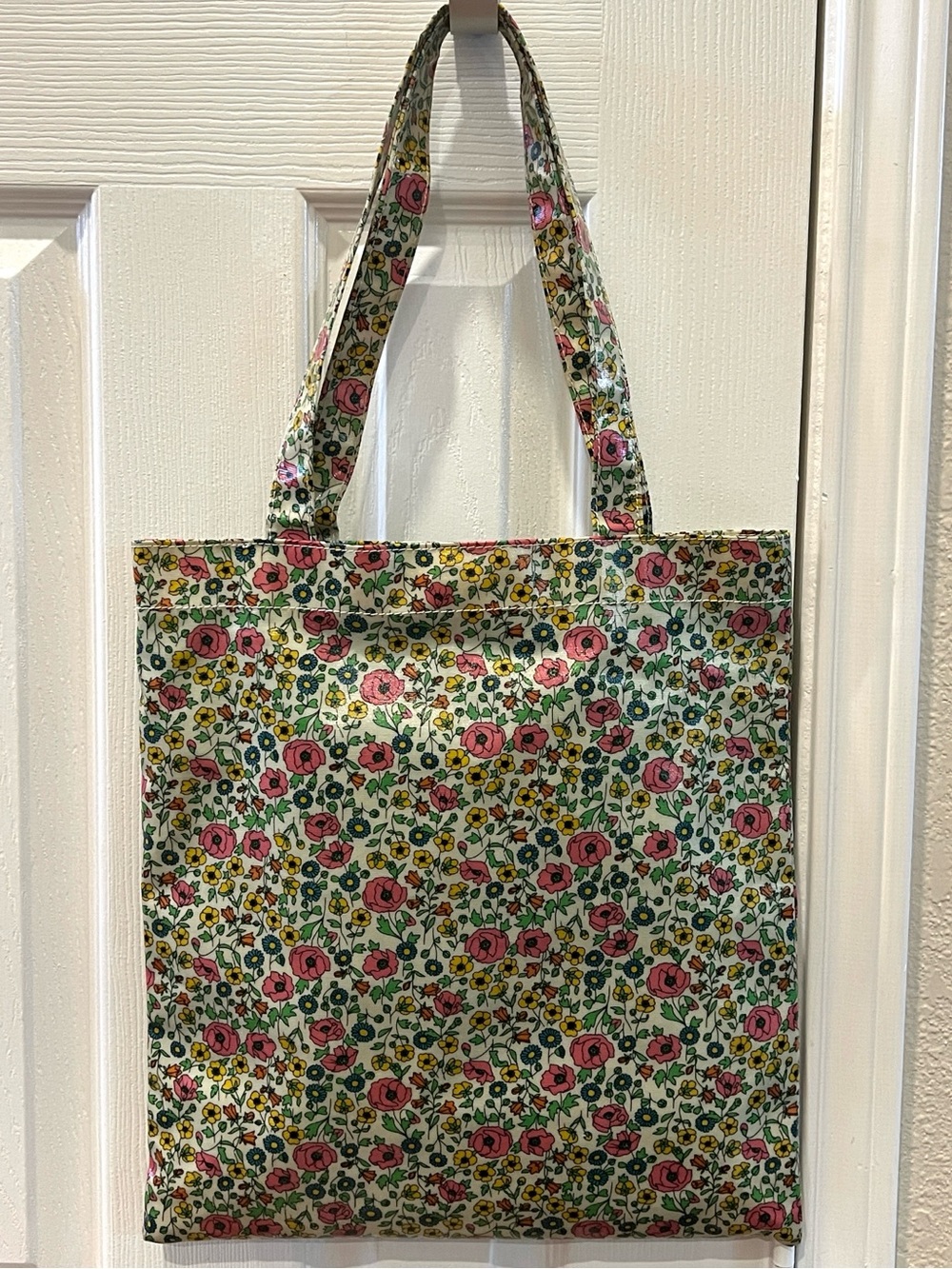 Liberty of London for Target Pink Floral Oilcloth Tote Bag - Picture 3 of 11